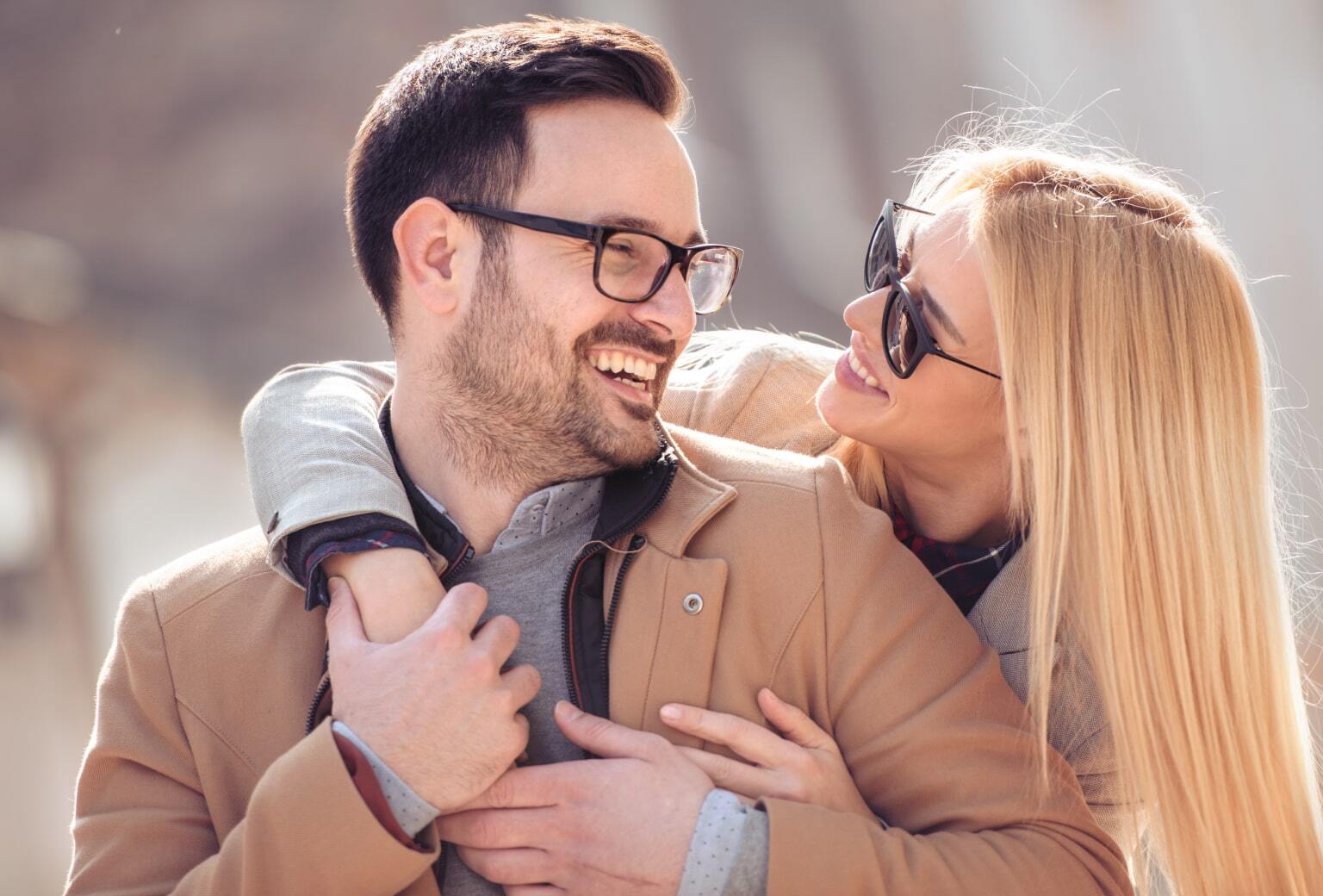 Couple enjoying the summer on beach