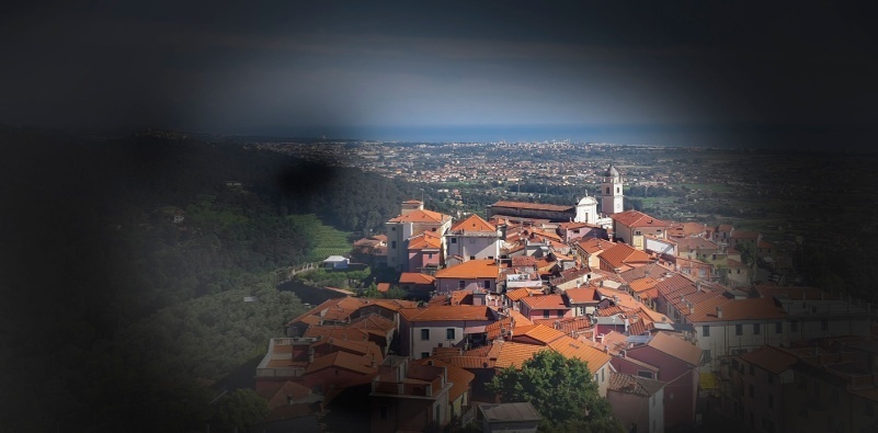 Example of view with peripheral vision loss caused by glaucoma